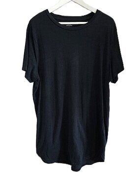H&M black tunic length t-shirt